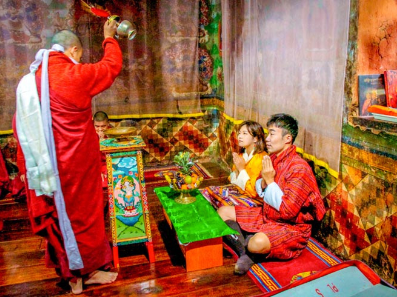 Blessing from a Monk